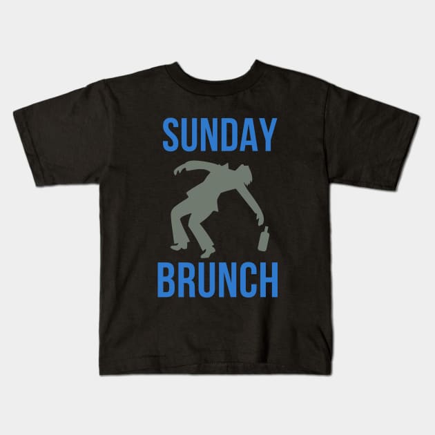 Sunday Brunch Kids T-Shirt by 29 hour design